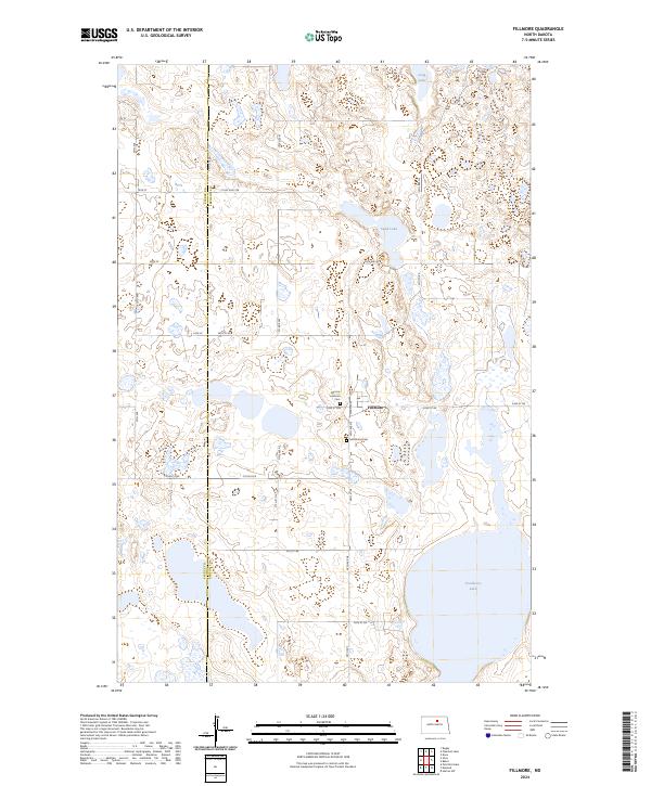 Fillmore, ND — USGS 7.5-minute topo (2024)