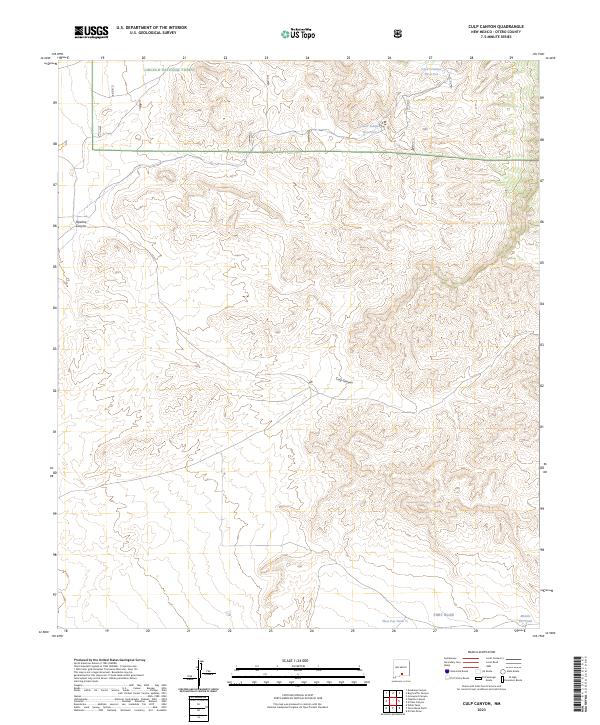 Culp Canyon, NM — USGS 7.5-minute topo (2023)