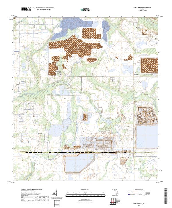 Fort Lonesome, FL — USGS 7.5-minute topo (2024)