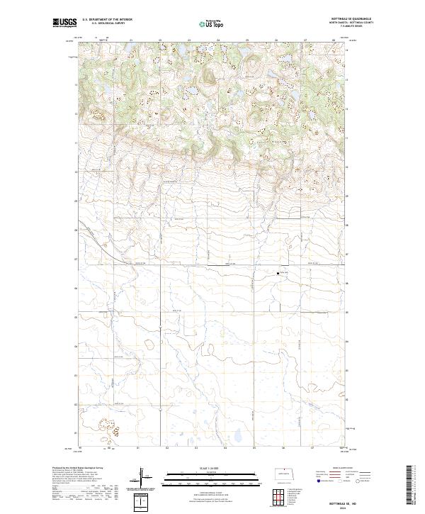 Bottineau SE, ND — USGS 7.5-minute topo (2024)