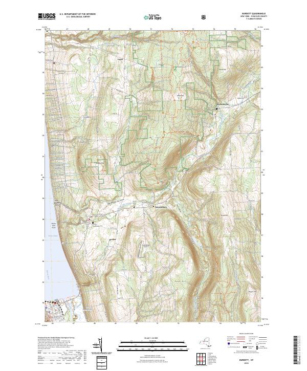 Burdett, NY — USGS 7.5-minute topo (2023)