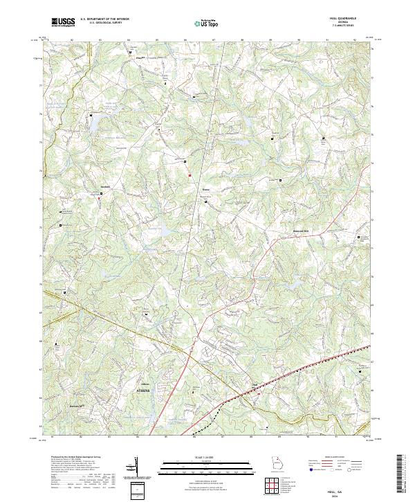 Hull, GA — USGS 7.5-minute topo (2024)