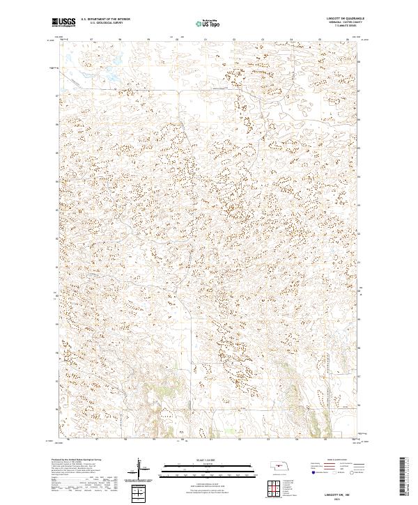 Linscott SW, NE — USGS 7.5-minute topo (2021)