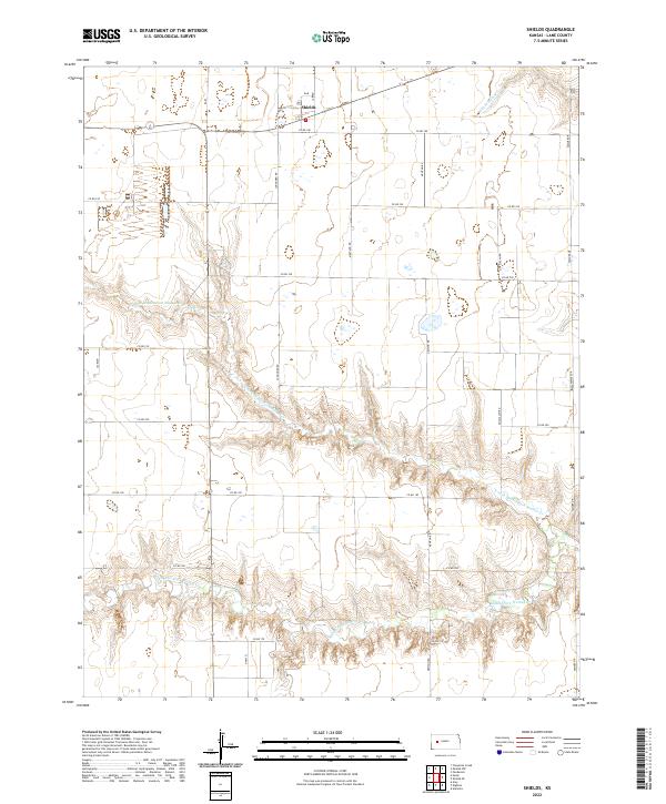 Shields, KS — USGS 7.5-minute topo (2022)