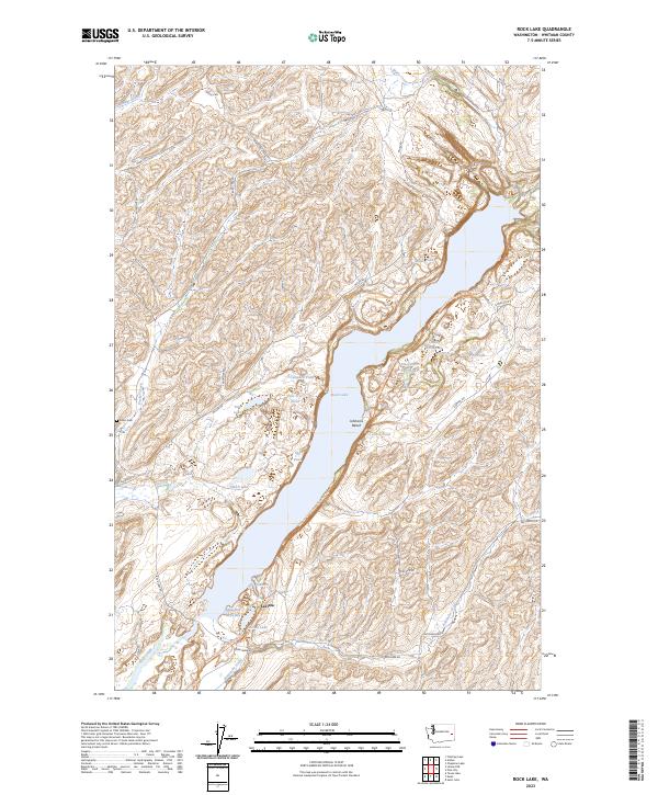 Rock Lake, WA — USGS 7.5-minute topo (2023)