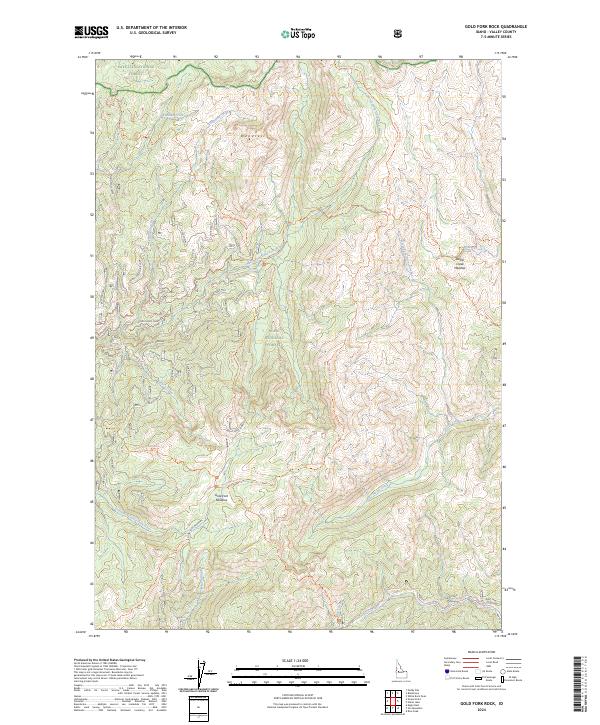Gold Fork Rock, ID — USGS 7.5-minute topo (2024)