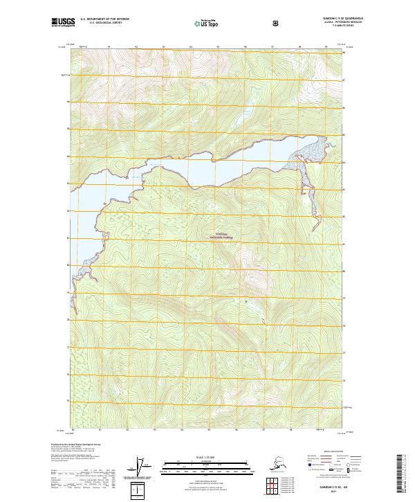 Sumdum C-5 SE, AK — USGS 7.5-minute topo (2021)