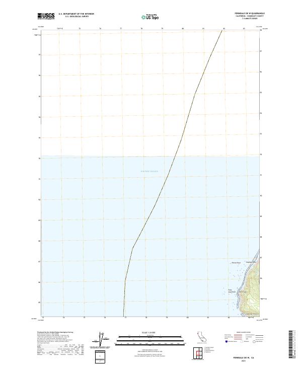Ferndale OE W, CA — USGS 7.5-minute topo (2021)