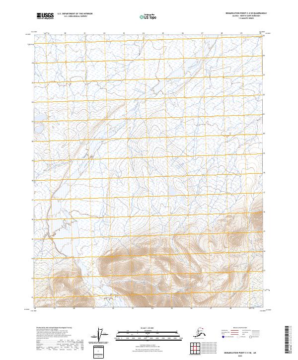 Demarcation Point C-4 SE, AK — USGS 7.5-minute topo (2023)