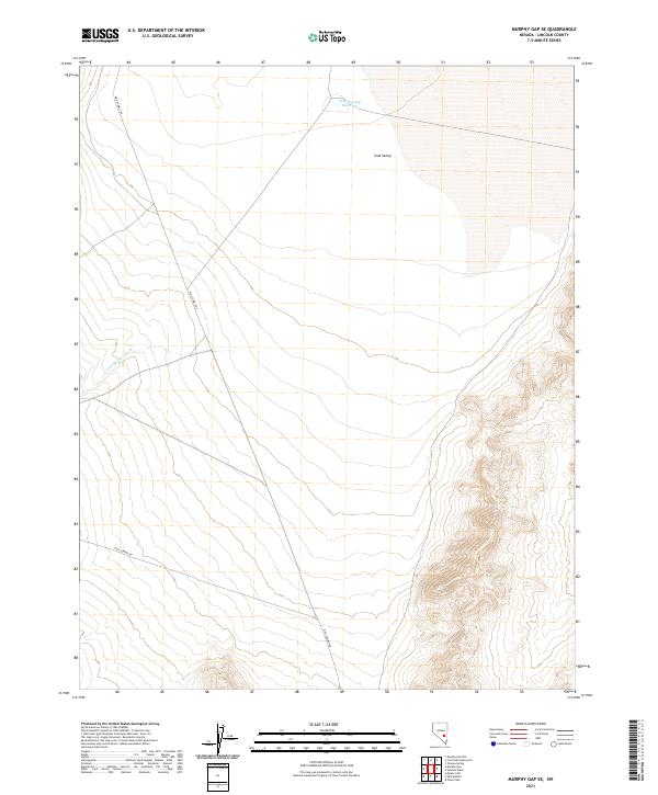 Murphy Gap SE, NV — USGS 7.5-minute topo (2021)