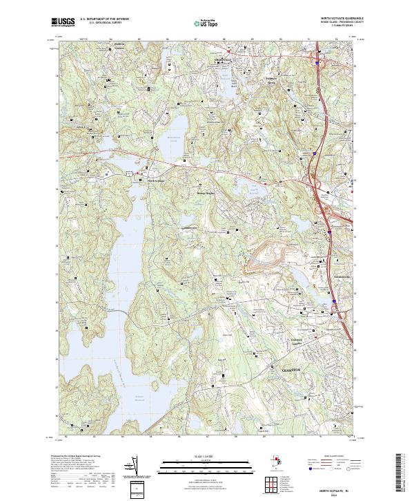 North Scituate, RI — USGS 7.5-minute topo (2024)