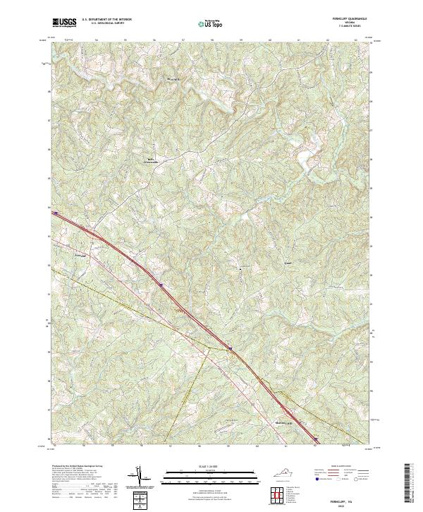 Ferncliff, VA — USGS 7.5-minute topo (2022)