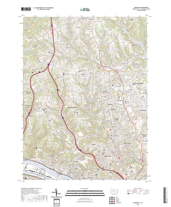 Emsworth, PA — USGS 7.5-minute topo (2023)