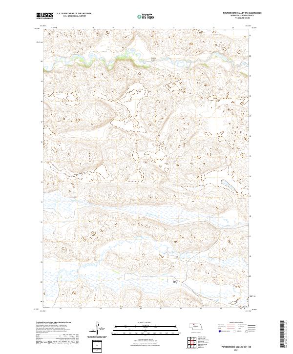 Powderhorn Valley SW, NE — USGS 7.5-minute topo (2021)