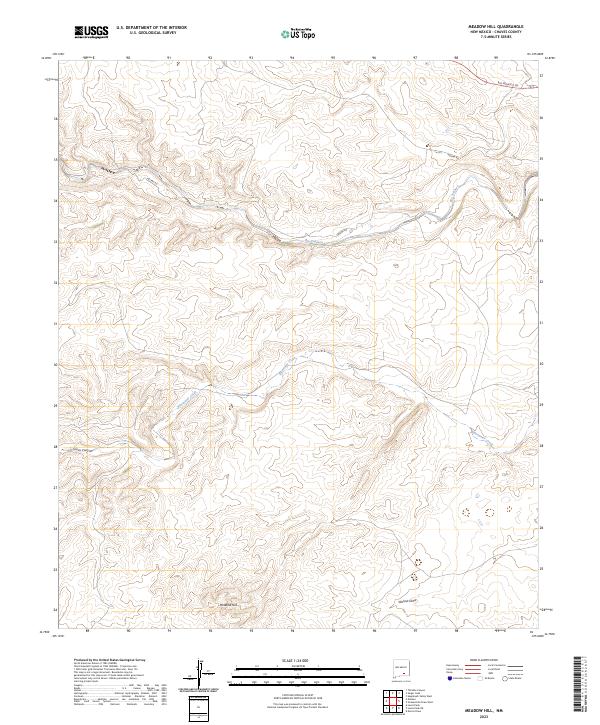 Meadow Hill, NM — USGS 7.5-minute topo (2023)