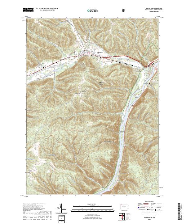 Youngsville, PA — USGS 7.5-minute topo (2023)
