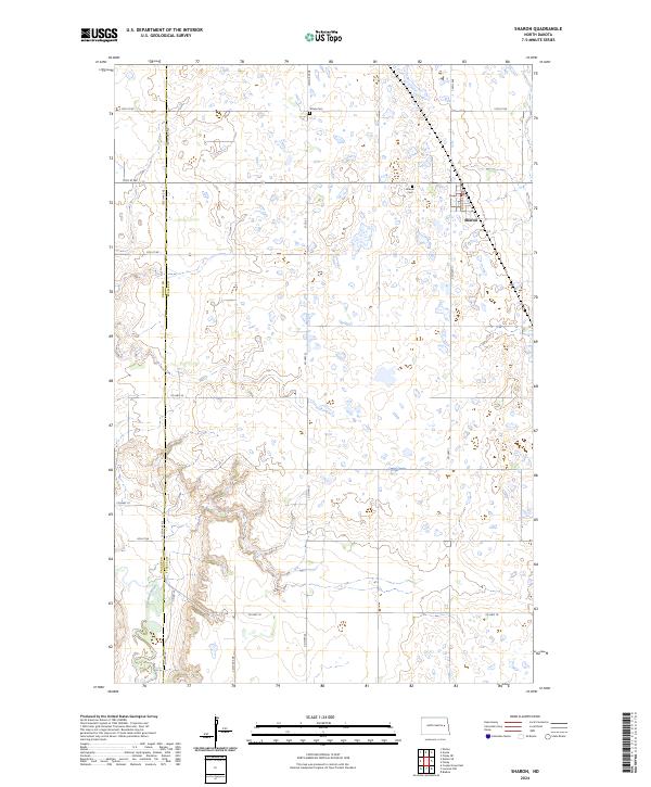 Sharon, ND — USGS 7.5-minute topo (2024)