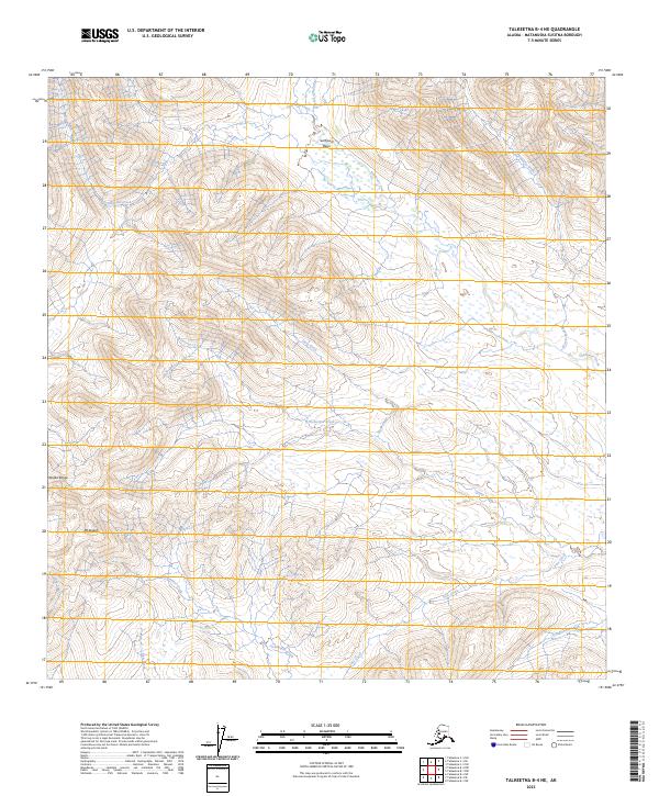 Talkeetna B-4 NE, AK — USGS 7.5-minute topo (2023)
