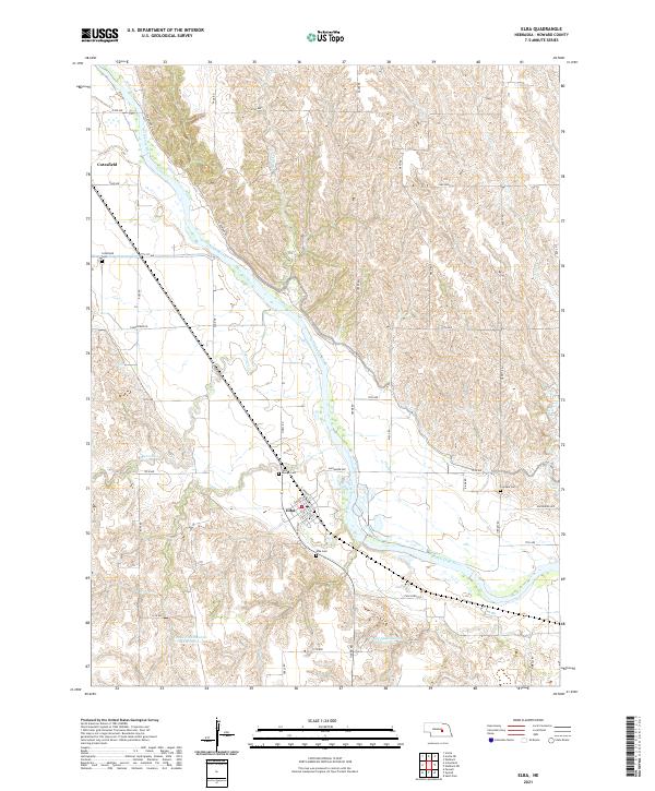 Elba, NE — USGS 7.5-minute topo (2021)