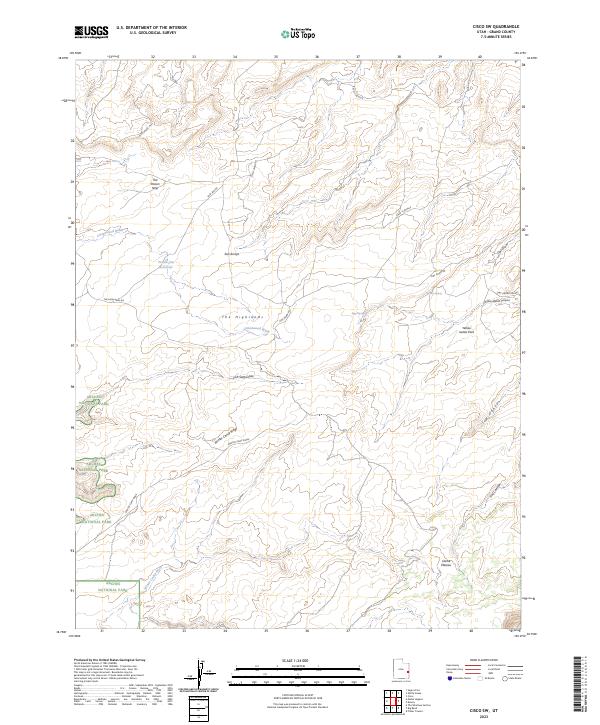 Cisco SW, UT — USGS 7.5-minute topo (2023)