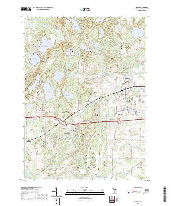 Chelsea, MI — USGS 7.5-minute topo (2023)