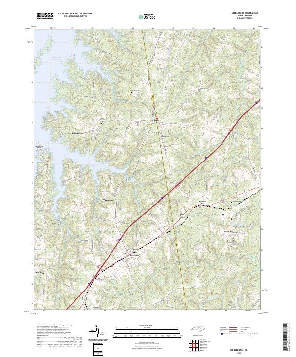 Middleburg, NC — USGS 7.5-minute topo (2022)