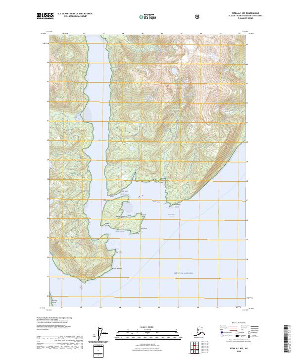 Sitka A-1 NW, AK — USGS 7.5-minute topo (2024)