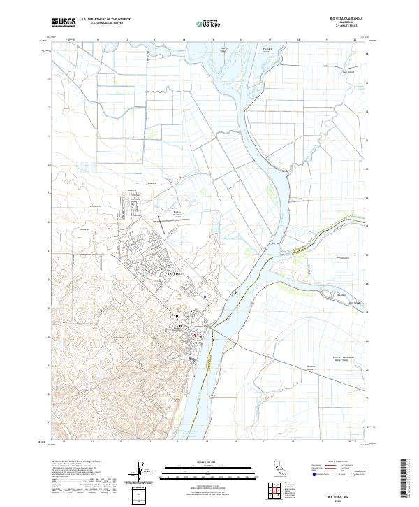 Rio Vista, CA — USGS 7.5-minute topo (2022)