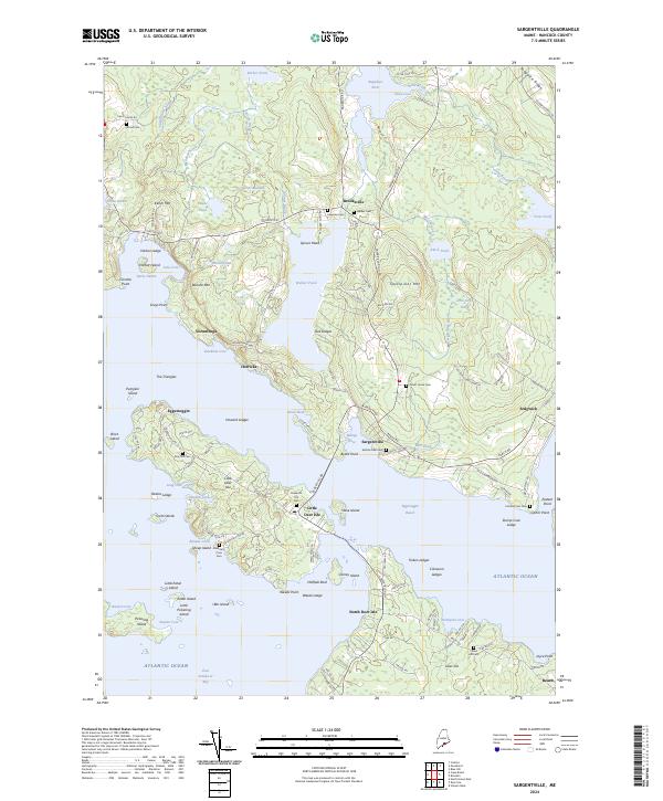 Sargentville, ME — USGS 7.5-minute topo (2024)