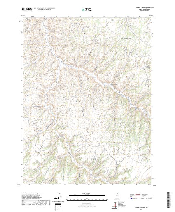 Cooper Canyon, UT — USGS 7.5-minute topo (2023)