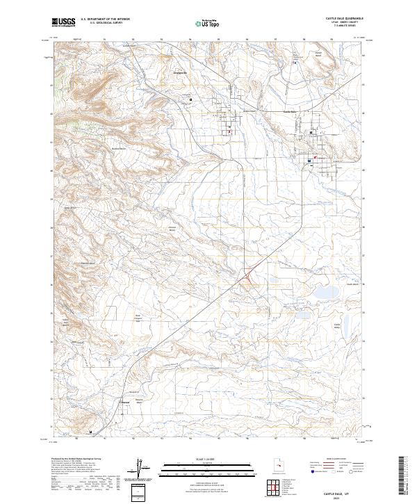 Castle Dale, UT — USGS 7.5-minute topo (2023)