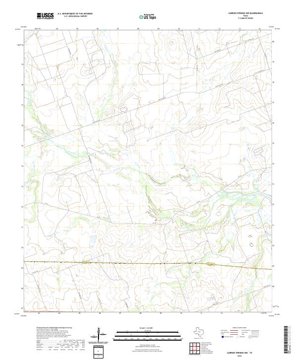 Carrizo Springs NW, TX — USGS 7.5-minute topo (2022)