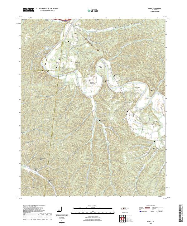Coble, TN — USGS 7.5-minute topo (2022)