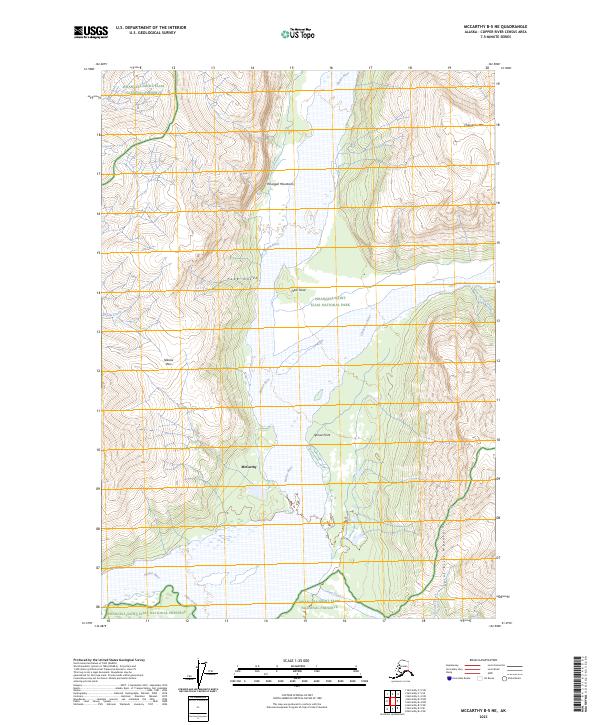 McCarthy B-5 NE, AK — USGS 7.5-minute topo (2023)