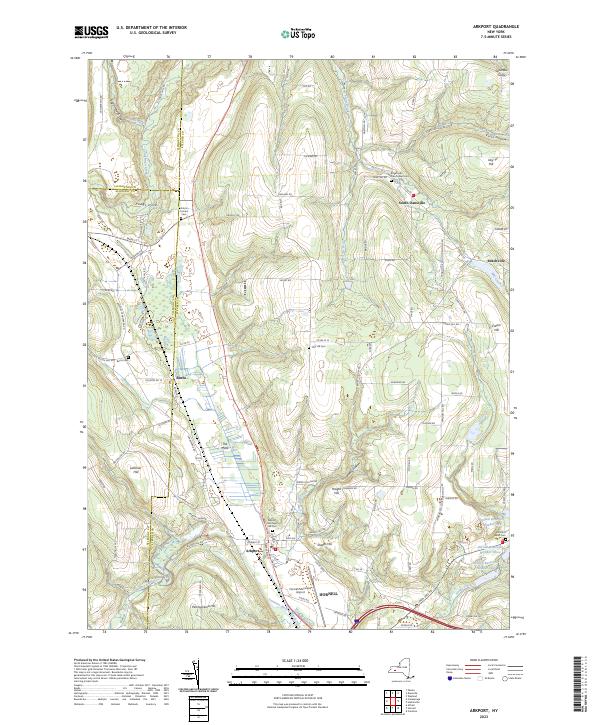 Arkport, NY — USGS 7.5-minute topo (2023)