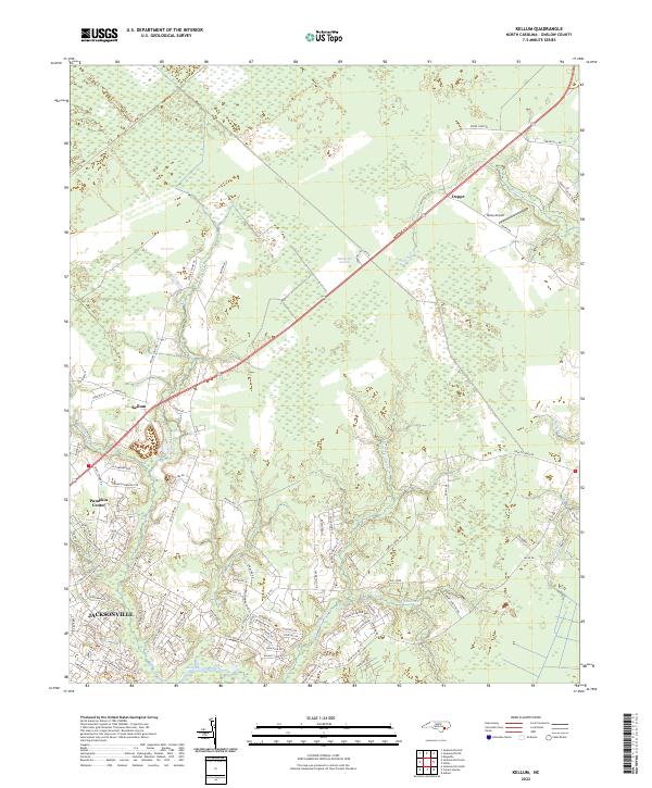 Kellum, NC — USGS 7.5-minute topo (2022)