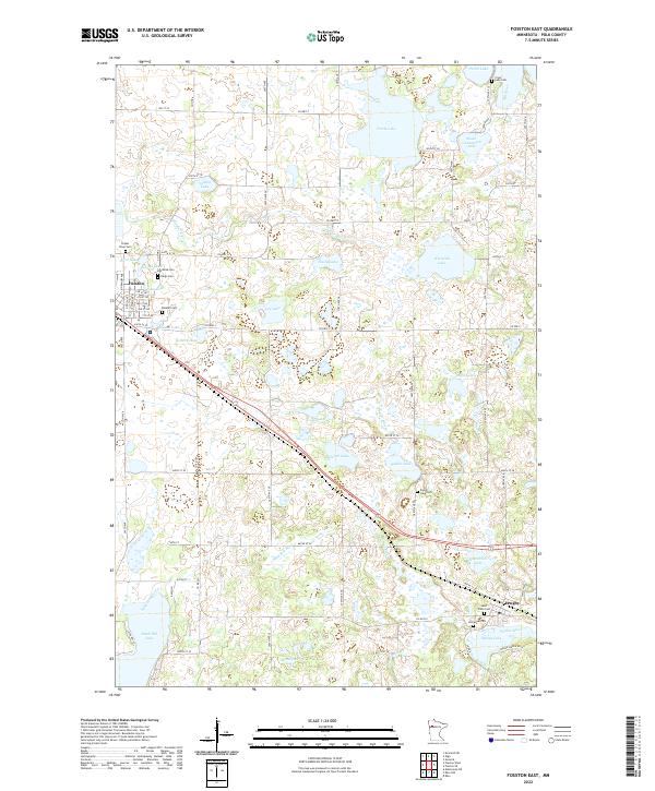 Fosston East, MN — USGS 7.5-minute topo (2022)