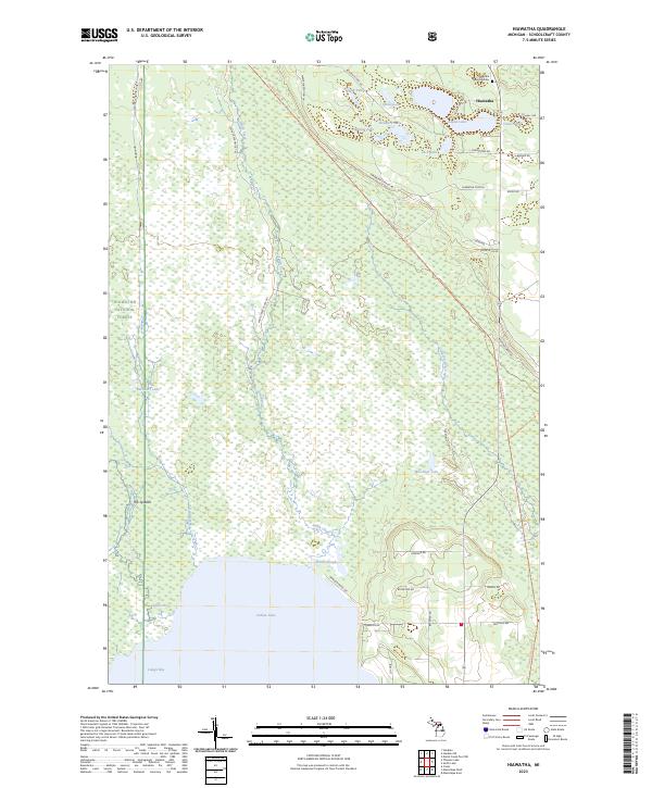 Hiawatha, MI — USGS 7.5-minute topo (2023)