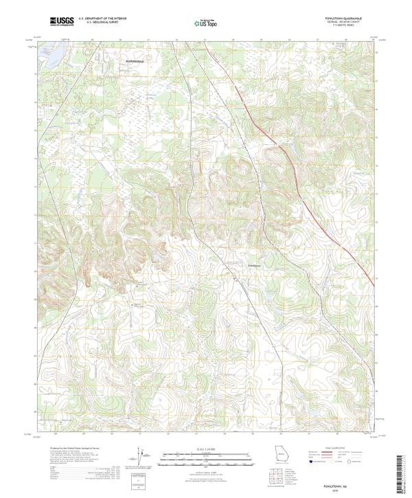 Fowlstown, GA — USGS 7.5-minute topo (2026)