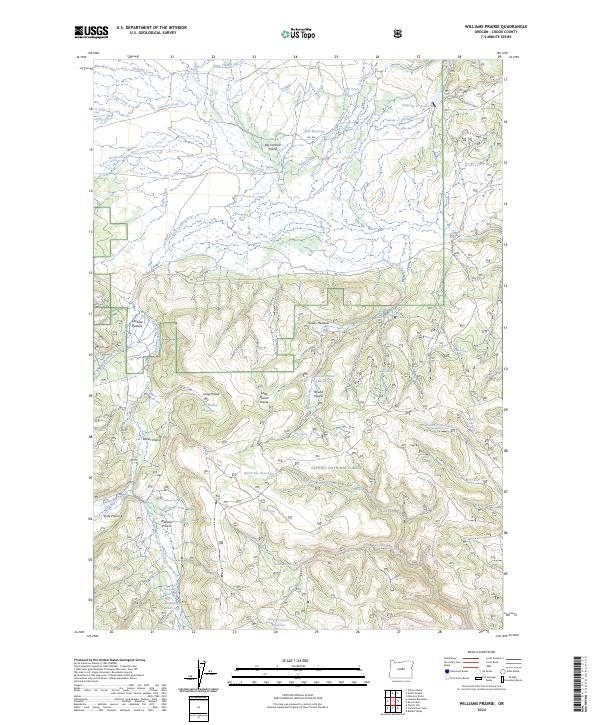 Williams Prairie, OR — USGS 7.5-minute topo (2024)