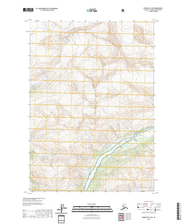 Cordova D-4 SW, AK — USGS 7.5-minute topo (2024)