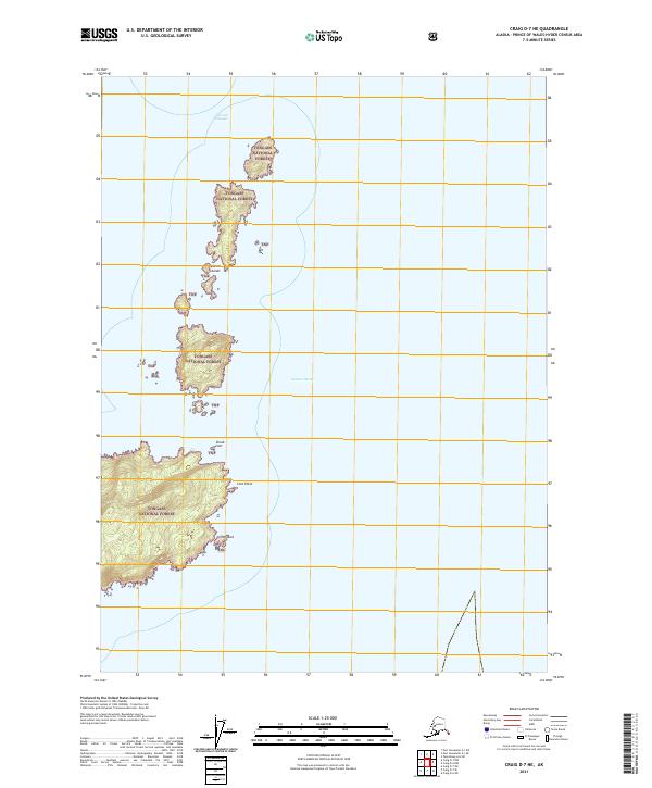 Craig D-7 NE, AK — USGS 7.5-minute topo (2021)