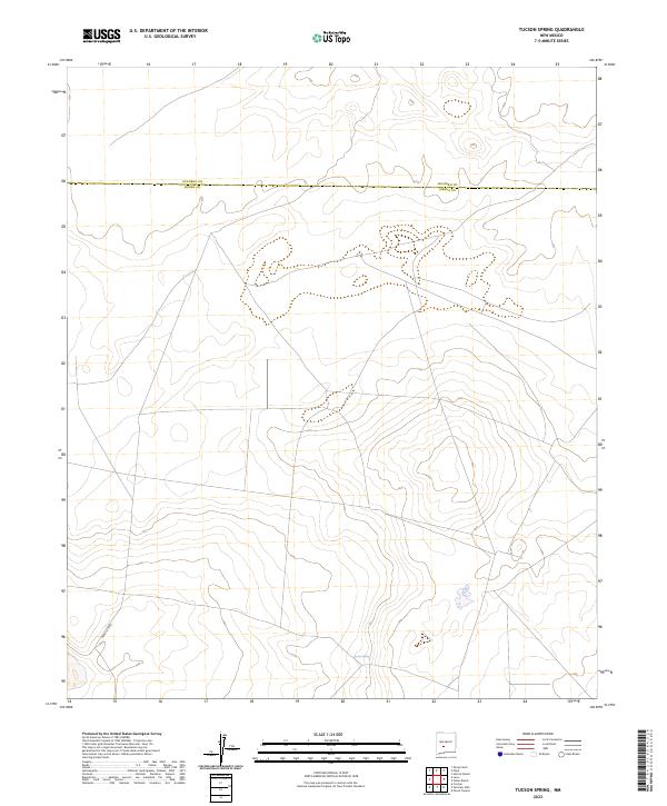 Tucson Spring, NM — USGS 7.5-minute topo (2023)