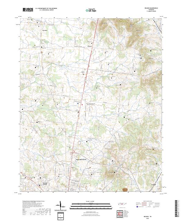Deason, TN — USGS 7.5-minute topo (2022)
