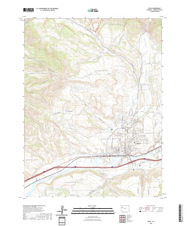 Rifle, CO — USGS 7.5-minute topo (2022)