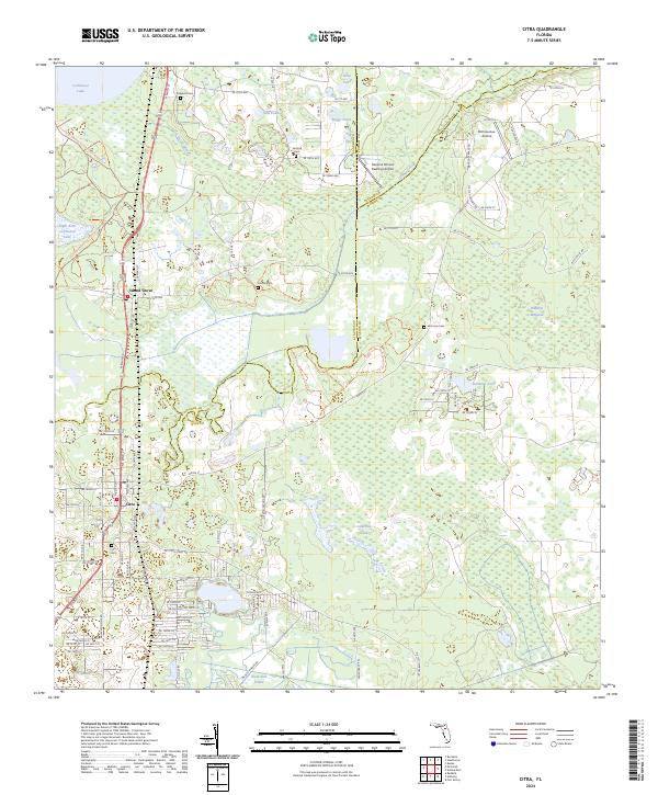 Citra, FL — USGS 7.5-minute topo (2024)