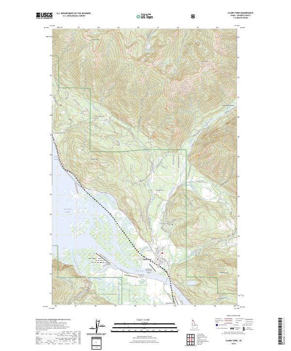 Clark Fork, ID — USGS 7.5-minute topo (2024)