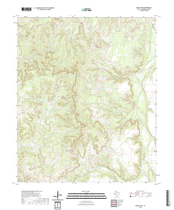 Kiowa Peak, TX — USGS 7.5-minute topo (2022)