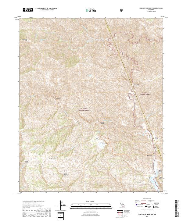 Cobblestone Mountain, CA — USGS 7.5-minute topo (2022)