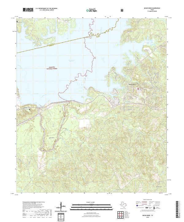McGee Bend, TX — USGS 7.5-minute topo (2022)